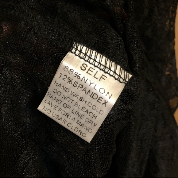 Easel Black Sheer Floral Lace Dress - Picture 8 of 10